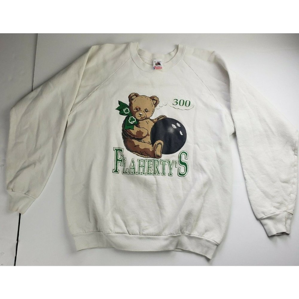 Vintage Fruit Of The Loom XL White Pull Over